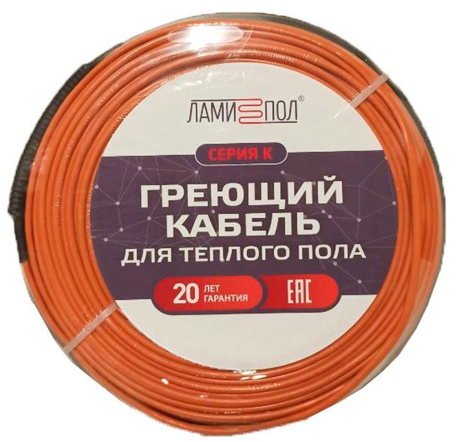 Нагревательный кабель 8 м<sup>2</sup> ЛамиПол Серия К 8м2 150-1200 - фото 4