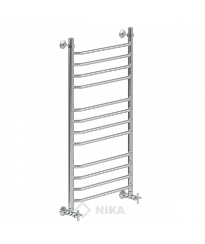 Водяной полотенцесушитель шириной 410 - 500 мм Ника ЛТ (г2) (Лесенка трапеция/группа 2) 100х40 -12