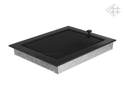 Вентиляционная решетка для камина Kratki 22х30 черная с жалюзи 22/30CX