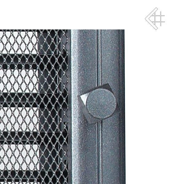 Вентиляционная решетка для камина Kratki 17х17 Оскар графитовая с жалюзи 17OGX фото #3