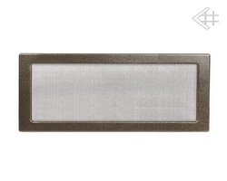Вентиляционная решетка для камина Kratki 22х37 черная/латунь пористая 22/37CZ