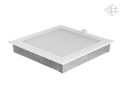 Вентиляционная решетка для камина Kratki 22х22 оскар белая с жалюзи 22OBX