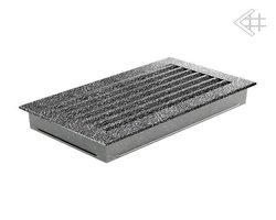 Вентиляционная решетка для камина Kratki 17x30 FRESH черная хром пористая 30CS/FRESH