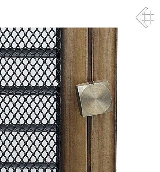Вентиляционная решетка для камина Kratki 17х17 Оскар латунь с жалюзи 17OX фото #3