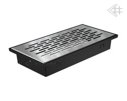 Вентиляционная решетка для камина Kratki НАПОЛЬНАЯ стальная 9x20 920/SZ/FLOOR