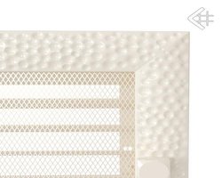 Вентиляционная решетка для камина Kratki 22x45 Venus бежевая с жалюзи 22/45VKX