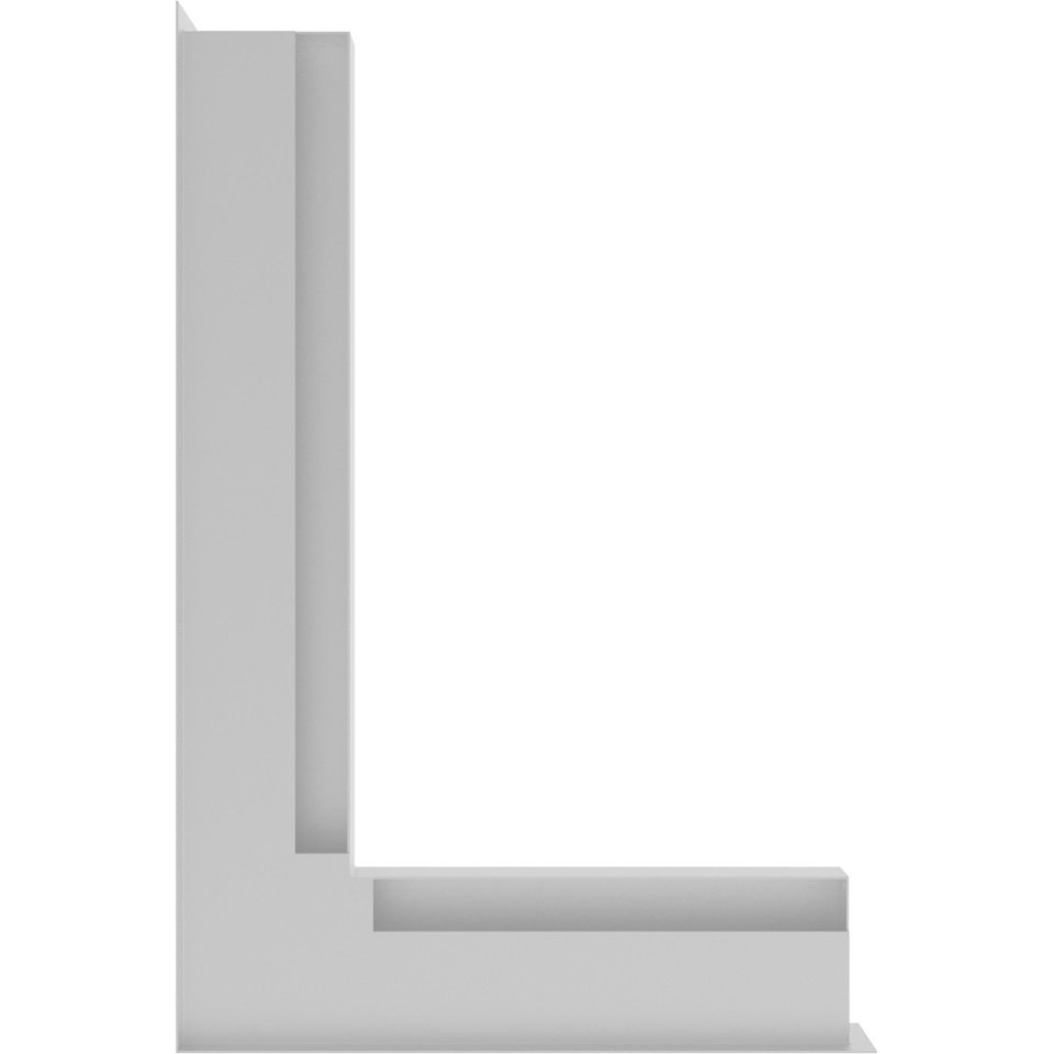 Вентиляционная решетка для камина Kratki Люфт угловая/6*40см левая белая LUFT/NL/6/40/45S/B фото #3