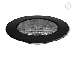 Вентиляционная решетка для камина Kratki КРУГЛАЯ черная д.125 FI/125C