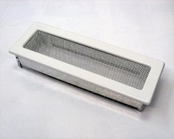 Вентиляционная решетка для камина Kratki 11х32 белая 32B