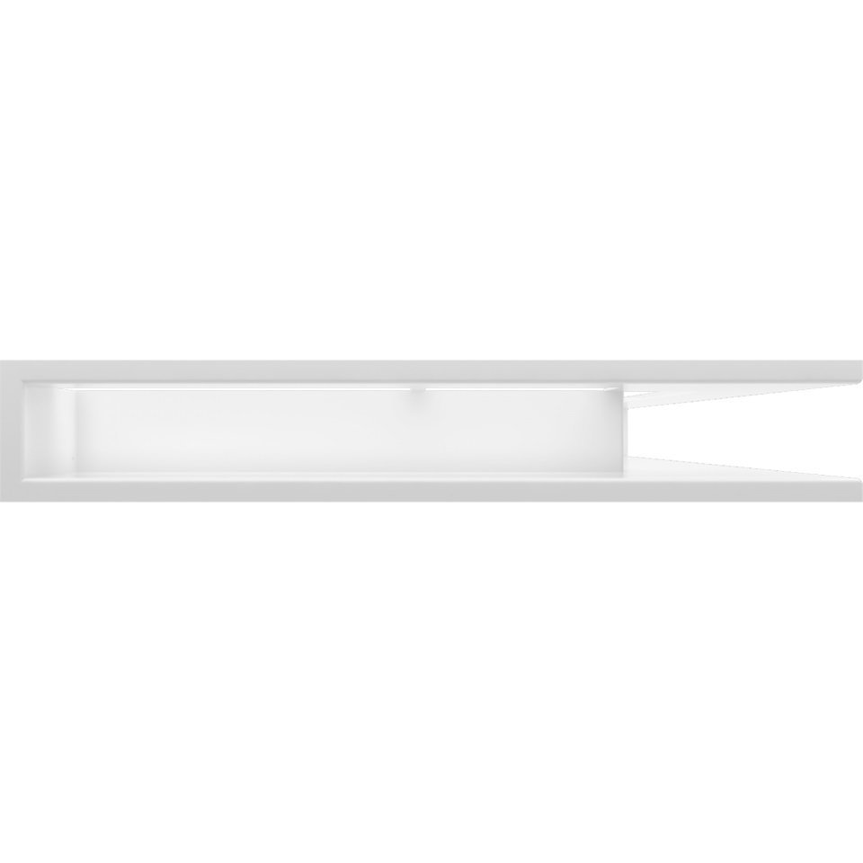 Вентиляционная решетка для камина Kratki Люфт угловая правая белая 90 LUFT/NP/90/45S/B фото #2