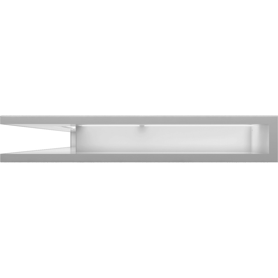 Вентиляционная решетка для камина Kratki Люфт угловая левая белая 90 LUFT/NL/90/45S/B фото #2