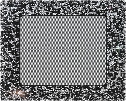 Вентиляционная решетка для камина Kratki 17x17 Venus Swarovsky черно-серебристая 17SV/CS