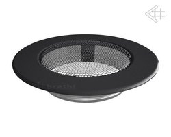 Вентиляционная решетка для камина Kratki КРУГЛАЯ черная д.100 FI/100C