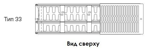 Стальной панельный радиатор Тип 33 Buderus Радиатор K-Profil 33/500/500 (24) (C) фото #4