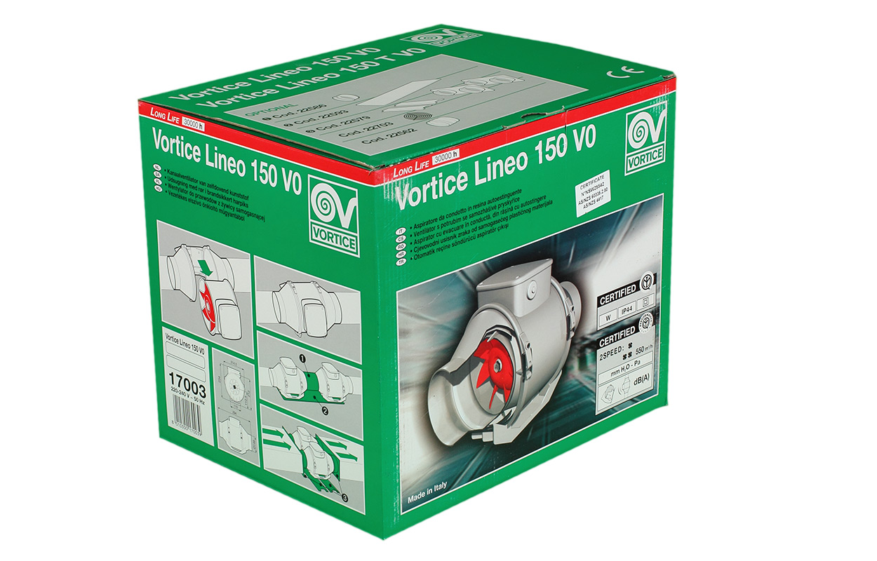 Канальный круглый вентилятор Vortice LINEO 150 V0 фото #15