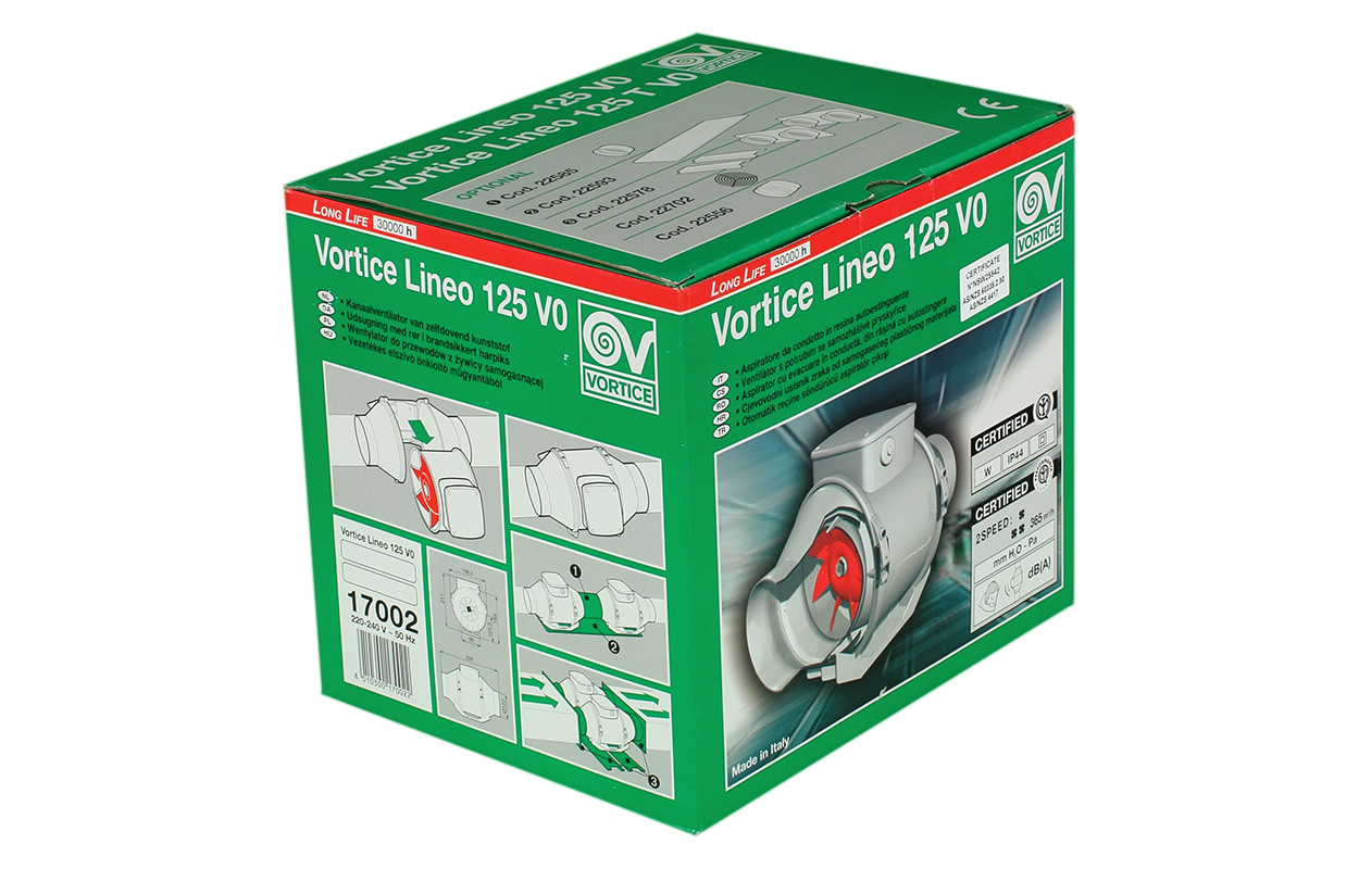 Канальный круглый вентилятор Vortice LINEO 125 V0 фото #15