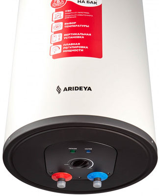 Электрический накопительный водонагреватель ARIDEYA Slim RVM-5 80L Black фото #2