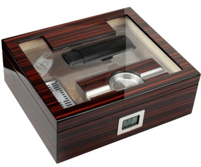 Настольный хьюмидор Aficionado Kensington с подарочным набором (на 50 сигар)