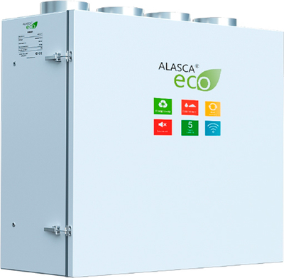 Приточно-вытяжная вентиляционная установка 500 Alasca ECO V300EC W