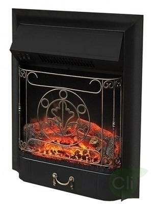 Электрокамин с классическим очагом 2D Royal Flame Adriana c очагом Majestic FX Brass фото #5