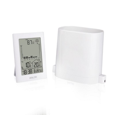 Цифровая метеостанция с радиодатчиком BALDR B0341WST2 (белый)