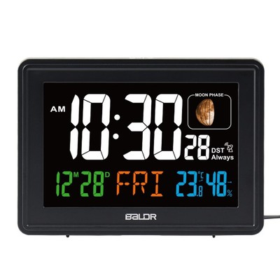 Цифровая метеостанция без радиодатчика BALDR B0359STHR (черный)