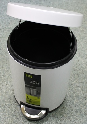 Урна для мусора BINELE Lux 5 литров (белая) фото #3