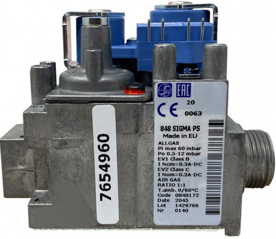 Трехходовой клапан Baxi клапан газовый в комплекте (7219221)