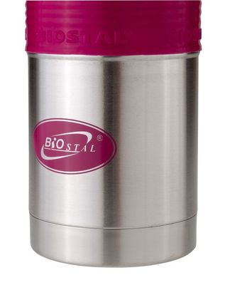 Термосы Biostal Fler (0,75 литра) с силиконовой вставкой - розовый фото #4