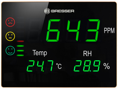 Барометр Bresser Air Quality Smile XXL с датчиком CO2 фото #2