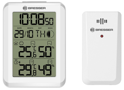 Термометр с радиодатчиком Bresser MyClimate белый фото #3