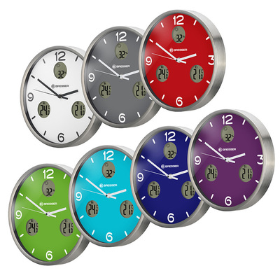 Часы без проекции Bresser MyTime io NX Thermo/Hygro, 30 см, фиолетовые фото #10