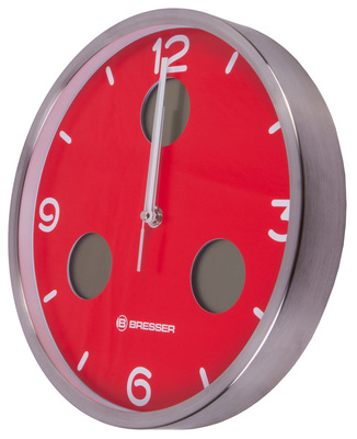 Часы без проекции Bresser MyTime io NX Thermo/Hygro, 30 см, красные фото #2