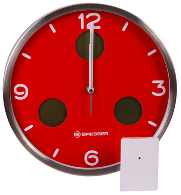 Часы без проекции Bresser MyTime io NX Thermo/Hygro, 30 см, красные фото #4