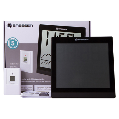 Цифровая метеостанция с радиодатчиком Bresser TemeoTrend JC LCD с радиоуправлением (черная) (73267) фото #2