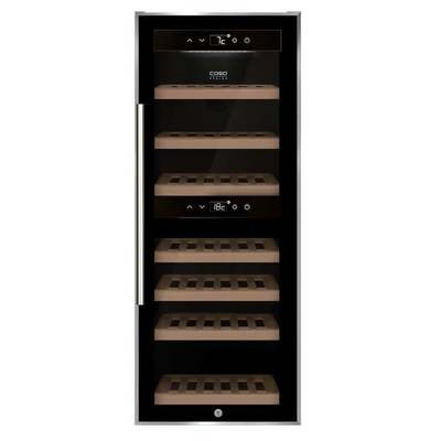 Отдельностоящий винный шкаф 22-50 бутылок CASO WineComfort 38 black