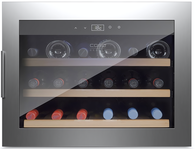 Встраиваемый винный шкаф 12-21 бутылка CASO WineSafe 18 EB Inox фото #3