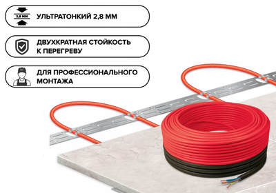 Нагревательный кабель Caleo Supercable 18W-60 фото #3
