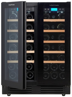 Встраиваемый винный шкаф 22-50 бутылок Cellar Private CP042-2TBH фото #5
