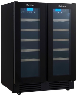 Встраиваемый винный шкаф 22-50 бутылок Cellar Private CP042-2TBH