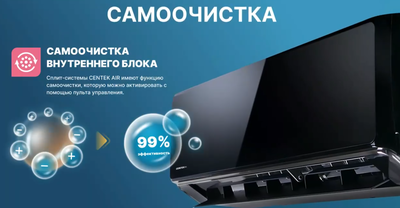 Настенный внутренний блок мульти-сплит системы Centek CT-66AMWM-H12/4R3B(HE) фото #6