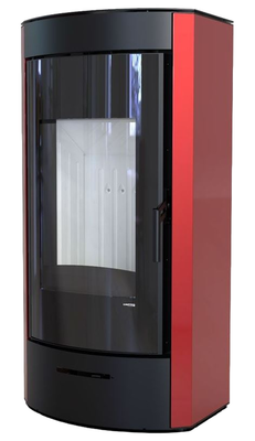 Дровяная печь DEFRO HOME ORTI, красная сталь