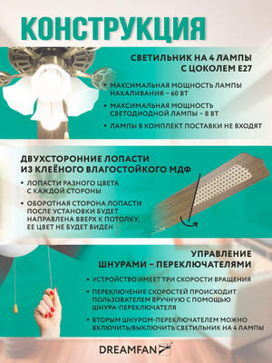 Вентилятор с подсветкой Dreamfan Classic REG 132 фото #17