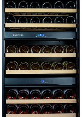 Встраиваемый винный шкаф 51-100 бутылок Dunavox DAVG-72.185DB.TO