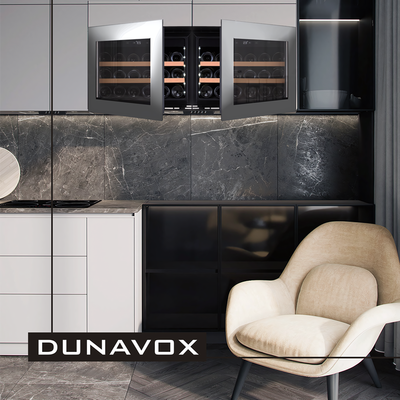 Встраиваемый винный шкаф 12-21 бутылка Dunavox DAV-18.46SS.TO фото #2