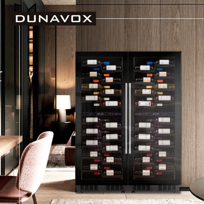 Встраиваемый винный шкаф 101-200 бутылок Dunavox DX-104.375DB фото #2