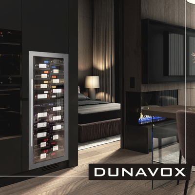 Встраиваемый винный шкаф 101-200 бутылок Dunavox DX-104.375DSS фото #3