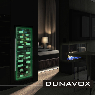 Встраиваемый винный шкаф 101-200 бутылок Dunavox DX-104.375DSS фото #5