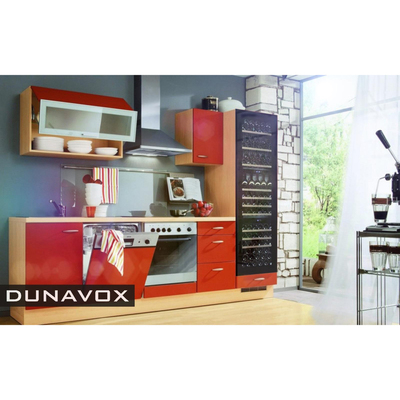 Встраиваемый винный шкаф 51-100 бутылок Dunavox DX-89.246TB фото #2