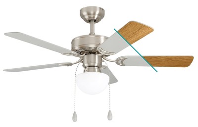 Вентилятор с подсветкой EGLO CADIZ, белый (35074) фото #2